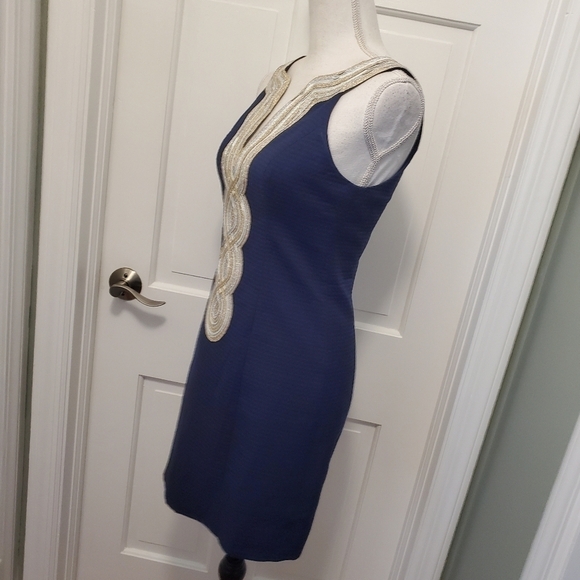 Lilly Pulitzer Valli Navy Shift Dress Size 0, Classic, formal, 100% Cott… - Picture 7 of 14